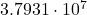  3.7931 \cdot 10^{7} 