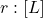  r: [L] 