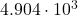  4.904 \cdot 10^{3} 