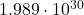  1.989 \cdot 10^{30} 